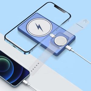 <span class=keywords><strong>Chargeur</strong></span> sans fil 3 en 1 de haute qualité, batterie <span class=keywords><strong>externe</strong></span> magnétique 5000 mAh, étui de batterie <span class=keywords><strong>externe</strong></span> pour <span class=keywords><strong>iPhone</strong></span> 13, alimentation USB pour Apple Watch - Product Image 6