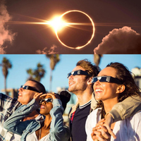 2026 Espagne éclipse solaire CE /ISO vente en gros éclipse montres à quartz lunettes d'éclipse solaire