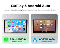 Radio para Auto Android 16 2026, 9 Pulgadas, 2 Din, Universal, Estéreo para Auto, CarPlay Inalámbrico, Navegación GPS, WiFi, Bluetooth, Reproductor Multimedia