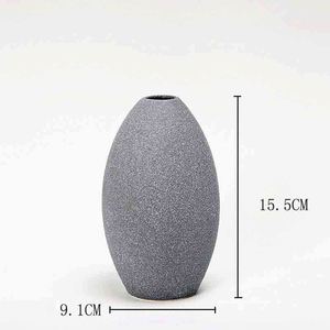 Joli vase à fleurs en céramique de dolomite émaillée pour la maison - Product Image 2