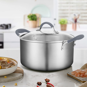 Lennon Ustensiles de cuisine de luxe haut de gamme Pot à soupe en acier inoxydable composite à trois couches Pot à soupe multifonction <span class=keywords><strong>24</strong></span> <span class=keywords><strong>cm</strong></span> - Product Image 4