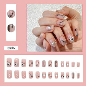 Ongles artificiels courts en acrylique, design brillant, pour Miss R801 R840 - Product Image 3