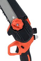 Mini tronçonneuse sans fil portable 21V au lithium de qualité supérieure, 8 pouces, avec lubrification automatique, pour bricolage, utilisation manuelle, OEM, pour la coupe des branches d'arbres en extérieur et au jardin