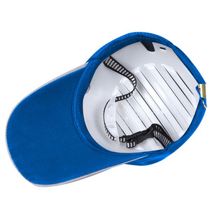 Logo personnalisé Casquette de baseball bleue avec un design unique Casquette durable et élégante avec bande réfléchissante - Product Image 4
