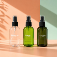 Flacon pulvérisateur en plastique de 100 ml à brume fine pour cosmétiques, soins de la peau, tonique, atomiseur, emballage essentiel pour les voyages