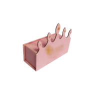 Flacon compte-gouttes d'huile essentielle rose scintillant en forme de château, avec laminage mat et gaufrage, pour emballage de crème visage et contour des yeux