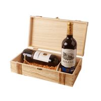 Coffrets à vin en bois de qualité supérieure en gros – Coffret à vin en bois avec poignée en ficelle et double emplacement pour bouteilles