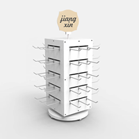 Support de Bijoux Rotatif à 360° Personnalisable sur Quatre Côtés pour Table, Écologique, avec Base en Métal, Montage Facile