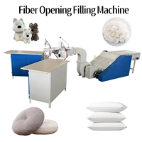 Ligne de production industrielle d'ouverture et de remplissage de fibres, machine à souffler le polyester et le coton pour la fabrication de coussins