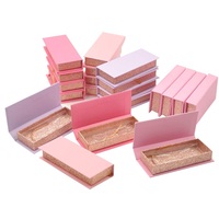 Cosmétiques de luxe, boîte à cils en carton, impression personnalisée du logo, emballage cadeau pour cils, boîte d'emballage pour cils