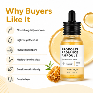 Sérum Ampoule Éclat au Propolis, Extrait de Miel et Centella : Hydratant, Nourrissant, Révélateur de Vitalité Cellulaire, Illumine les Peaux Ternes (Marque Blanche) - Product Image 2