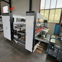 Nouvelle machine plieuse-colleuse semi-automatique pour cartons en deux parties, pour les boîtes de réfrigérateurs, de machines à laver et de grands appareils électroménagers
