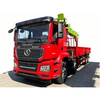 Camion-grue de chantier à double pont arrière, moteur diesel Cummins 150-250 ch, type de conduite 8x4