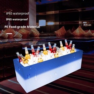 Secchiello per Ghiaccio <span class=keywords><strong>LED</strong></span> Impermeabile a Energia Solare, Colorato e Luminoso, Moderno in Plastica, Set da Bar Commerciale per Esterni, Hotel e Feste - Product Image 2