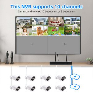 3MP 8 máy ảnh 10ch CCTV NVR hệ thống tiên tiến H.265 + hai chiều âm thanh di động cảnh báo không thấm nước ngoài trời an ninh máy ảnh - Product Image 3