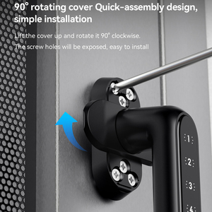 Dễ dàng cài đặt giá rẻ thông minh khóa màn hình an ninh cửa xử lý kỹ thuật số khóa thông minh cho cửa sổ - Product Image 2