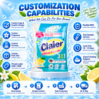 Détergent en poudre 90G pour lessive, haute mousse, citron et jasmin, doux pour les mains, produit chimique ménager de haute qualité exporté directement de l'usine
