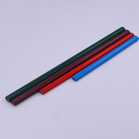 Crayon de charpentier de forme carrée Jumbo personnalisé 24cm matériel de tilleul crayons HB plats pour crayon de Construction de charpentier