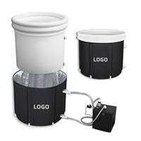 Grande baignoire à glace gonflable pour 2 personnes, baignoire en PVC, baignoire pliante, baignoire à glace, plongée froide portable
