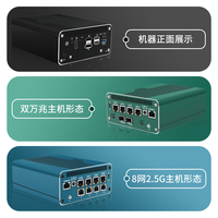 Zynshield 2,5G Mini PC Pequeño Host Soft Router G Tarjeta de red M.2 Computadora industrial Linux Industrial IoT 4G Tarjeta SIM