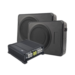Subwoofer 8 pouces 2.1, combo ultra-plat dissimulé sous siège avec amplificateur mono, installation non destructive, kit d'amélioration des basses d'origine - Product Image 2
