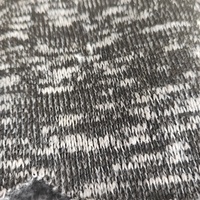 Moins cher tricot simple brossé polyester spandex tissu élastique rouleau jersey brosse tissus pour pull cardigan