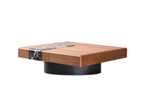 LU Table moderne marbrée en acier inoxydable de haute qualité Petit salon Maison Canapé Table à thé Table basse de chevet - Product Image 6