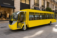 Bus électrique de tourisme sur mesure de 14 places, personnalisable, pour trajets étroits, idéal pour les quartiers de luxe et les circuits urbains