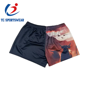 OEM Logo Rugby <span class=keywords><strong>pantaloncini</strong></span> da <span class=keywords><strong>calcio</strong></span> <span class=keywords><strong>per</strong></span> uomo donna stampa a colori su misura sublimazione palestra da corsa <span class=keywords><strong>pantaloncini</strong></span> Footy - Product Image 6