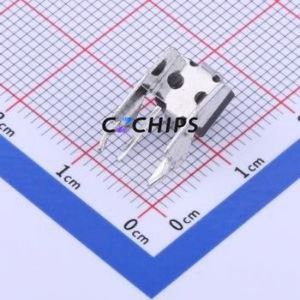 K2-1102BG-D4CW-01 Tactile Switch Bent Lead Through Hole,6x6mm Switch 2.5N Right Angle Insert 6mm 6mm - Product Image 2