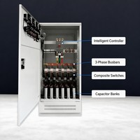 Panel de Corrección del Factor de Potencia de Bajo Voltaje Serie GGJ de 400V con Protección Múltiple para Estabilización de Voltaje en Plantas Industriales