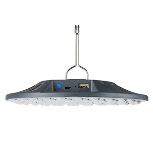ไฟฉุกเฉิน LED อายุการใช้งาน 50000 ชม. IP30 สำหรับตั้งแคมป์กลางแจ้ง แสงสีขาวเย็น 6000K แสงกลางวัน ควบคุมด้วยระบบสัมผัส แบตเตอรี่ Li-ion 4800mAh พร้อมตะขอ - Product Image 1