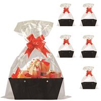 Paniers en papier kraft faits à la main pour Noël, la Saint-Valentin, les mariages et les anniversaires, pour la présentation de cadeaux de fêtes