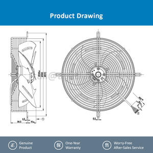 Ventilador Axial ebmpapst S4D330-AP10-30 400V 1570RPM 130W 0.25A para Unidades de Condensación y Enfriadores - Product Image 4