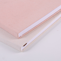 Carnet à couverture rigide personnalisé avec marque-pages et rubans, agenda avec reliure thermocollante, carnet de planification