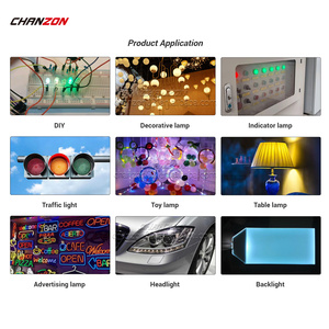 Piranha Dip LED Diode 3mm 5mm 7mm 8mm Trắng Đỏ Xanh xanh vàng F3 F5 F7 F8 độ sáng cao lumen phát ra ánh sáng Diode - Product Image 5