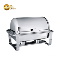 Équipement de cuisine de haute qualité marmite service chauffant traiteur acier inoxydable nourriture buffet cuisinière chauffe-plat pour hôtel