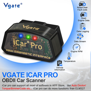 Vgate icar Pro เครื่องสแกน OBD2 V2.3 ELM327 BT3.0เครื่องมือวินิจฉัยรถยนต์ VW OBDII BT4.0 WiFi OLIVER fitment <span class=keywords><strong>ios</strong></span>/android - Product Image 3