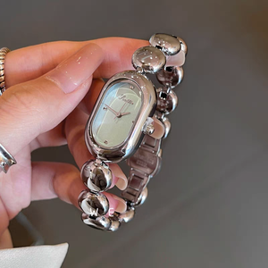 <span class=keywords><strong>Montre</strong></span> à chaîne ovale à perles Scottie D9731B, style français, pour <span class=keywords><strong>femme</strong></span>, <span class=keywords><strong>bracelet</strong></span> en <span class=keywords><strong>acier</strong></span> inoxydable, un cadeau spécialement pour ma petite amie - Product Image 4