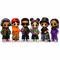 Figurines de personnage d'anime Hip Hop, figurines d'action de dessins animés, ensemble de jouets modèles, ABS, objets de collection