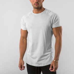 T-shirt de sport pour homme de qualité supérieure, design ajusté musclé en coton, impression personnalisée avec logo, tissu tricoté teint en pièce - Product Image 4