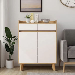 Zapatero Moderno <span class=keywords><strong>de</strong></span> Madera para la <span class=keywords><strong>Entrada</strong></span> del Hogar, Mueble <span class=keywords><strong>de</strong></span> Almacenamiento <span class=keywords><strong>de</strong></span> Múltiples Niveles a Prueba <span class=keywords><strong>de</strong></span> Polvo, Ahorra Espacio en Apartamentos/Alquileres, Capacidad para 12-13 Pares - Product Image 3