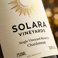Etiquetas de Vino Impresas Digitalmente de Alta Resolución, a Todo Color, Personalizadas, Troqueladas, Autoadhesivas para Bodegas y Marcas Privadas