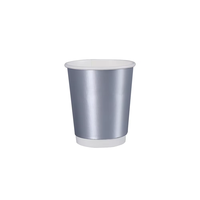 Gobelets en papier à double paroi de 9 oz pour Noël, qualité alimentaire, isolation thermique renforcée, jetables, pour café, à emporter, bar, restaurant, fête