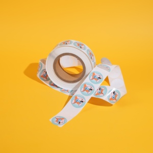 Rouleau d'autocollant personnalisé vinyle adhésif étanche marque logo rond étanchéité entreprise logo autocollant <span class=keywords><strong>étiquette</strong></span>s d'<span class=keywords><strong>emballage</strong></span> <span class=keywords><strong>alimentaire</strong></span> - Product Image 2