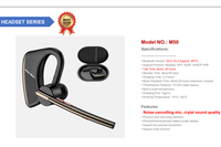 Casque sans fil intra-auriculaire haute qualité pour centre d'appels, avec transducteur dynamique Qualcomm, Bluetooth 5.0, réduction de bruit ENC, traduction IA et étanchéité IPX6