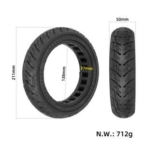 Pneu solide Ulip Black 8.5x2 tout-terrain anti-crevaison 8,5 pouces pour trottinette électrique M365 Pro, pneu solide 50 75 6.1 - Product Image 2