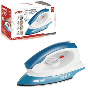 AKANE A.1231 1000W Plancha <span class=keywords><strong>el</strong></span>éctrica <span class=keywords><strong>Hierro</strong></span> <span class=keywords><strong>el</strong></span>éctrico Suela antiadherente Planchado rápido Control de termostato Diseño de agarre cómodo - Product Image 1