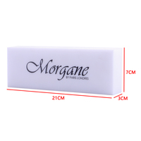 Brique acrylique personnalisée en usine, bloc d'affichage blanc avec logo, brique acrylique avec logo, bloc acrylique avec logo