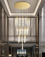 Plafonnier LED suspendu en forme de goutte d'eau, design art déco moderne, luminaire décoratif d'intérieur, idéal pour une entrée, un bar ou un hôtel, avec chihuahua, modèle 2020